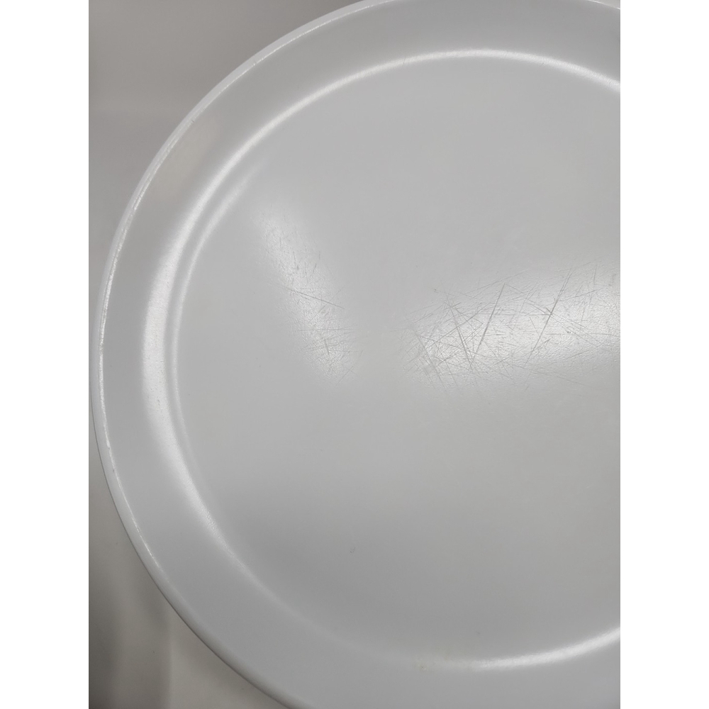 Vtg Rubbermaid White Plastic Plates Set Of 10 #3840 Melamine 10.25" CottageCore - Picture 14 of 15